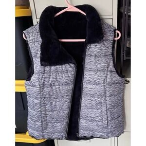 Buttery-Soft Girls "Justice" Reversable Puffer Vest -‎ Size 18 Plus - LIKE NEW!!
